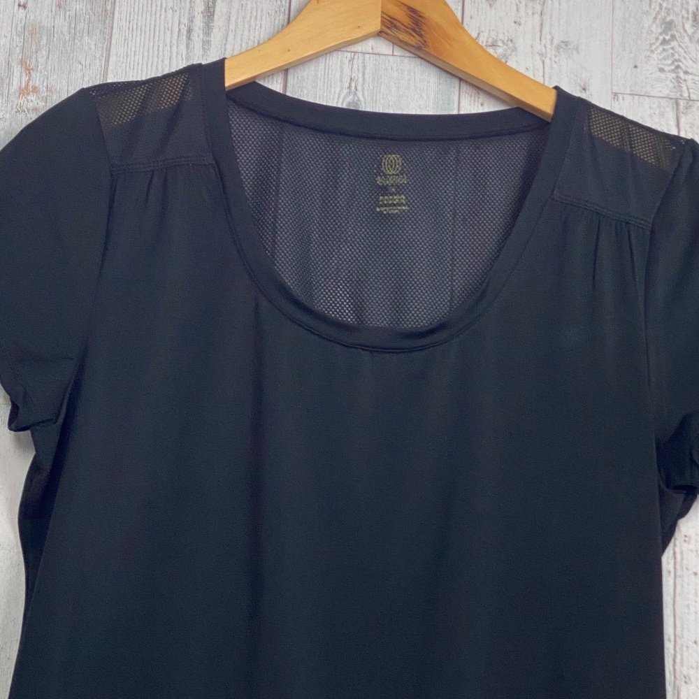 Balance Collection Workout Shirt Mesh Yoke M